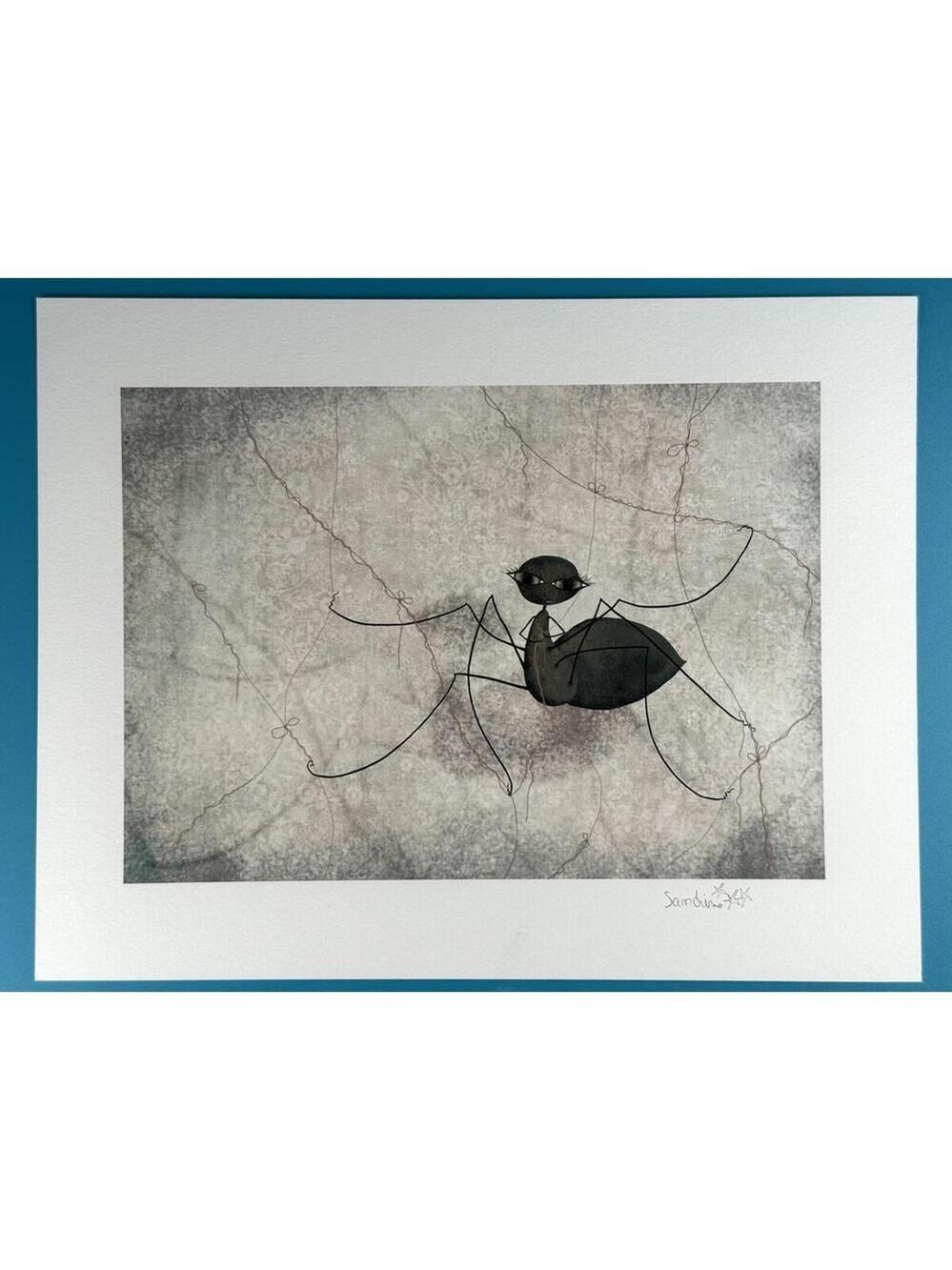Sandrine Mercier La Tisseuse Spider Illustration Signed Giclee Art Print